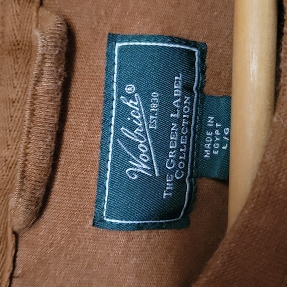 Woolrich Men's Golden Tan Long Sleeve Green Label Tee - Picture 2 of 3